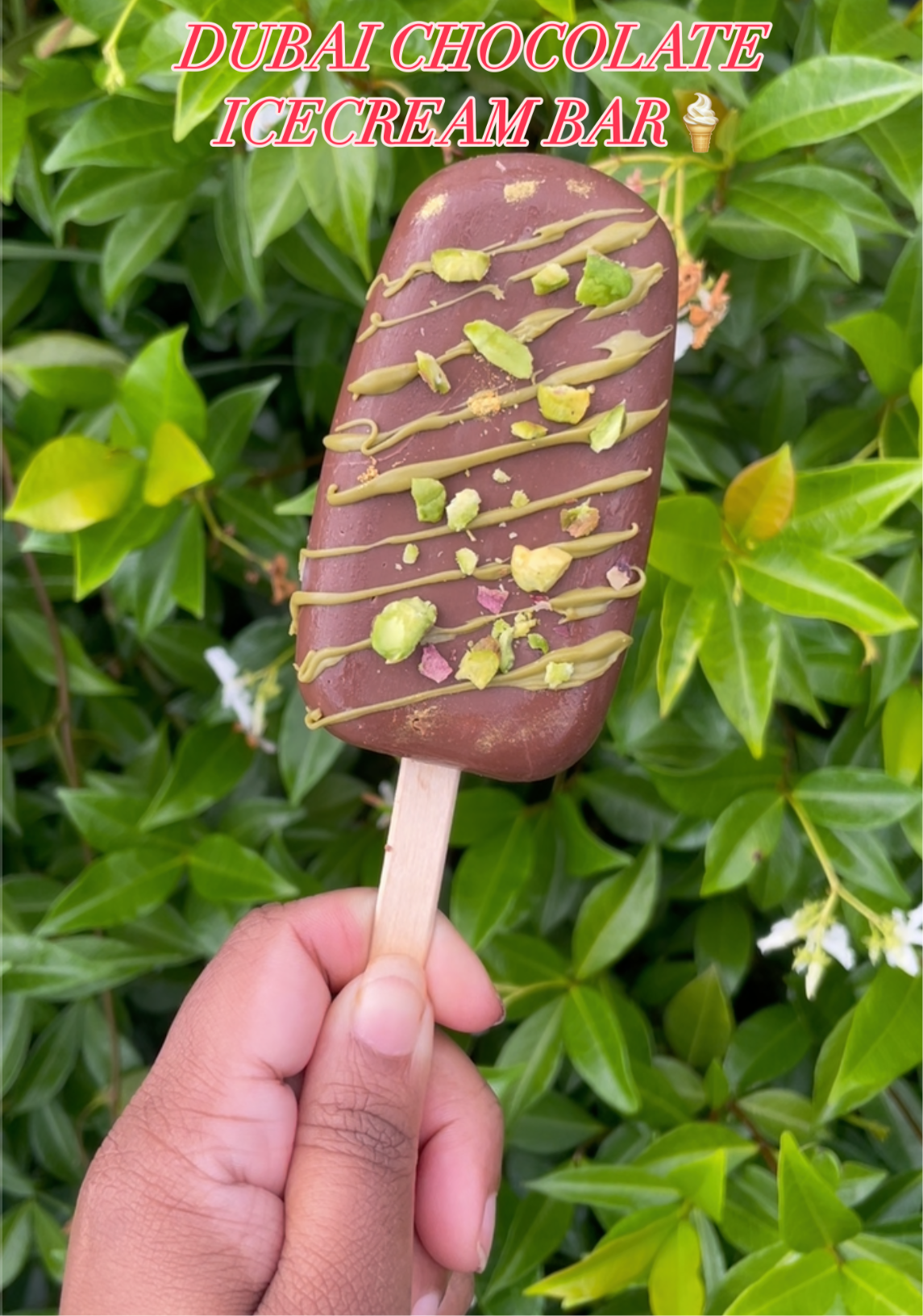 DUBAI PISTACHIO CHOCOLATE ICECREAM BAR